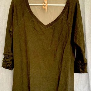 Bailey44 mix up sweater blouse v neck